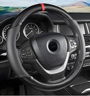 Soft Alcantara Steering Wheel Wrap