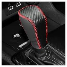 Leather Gear Knob Cover â€“ German Flag Stitching